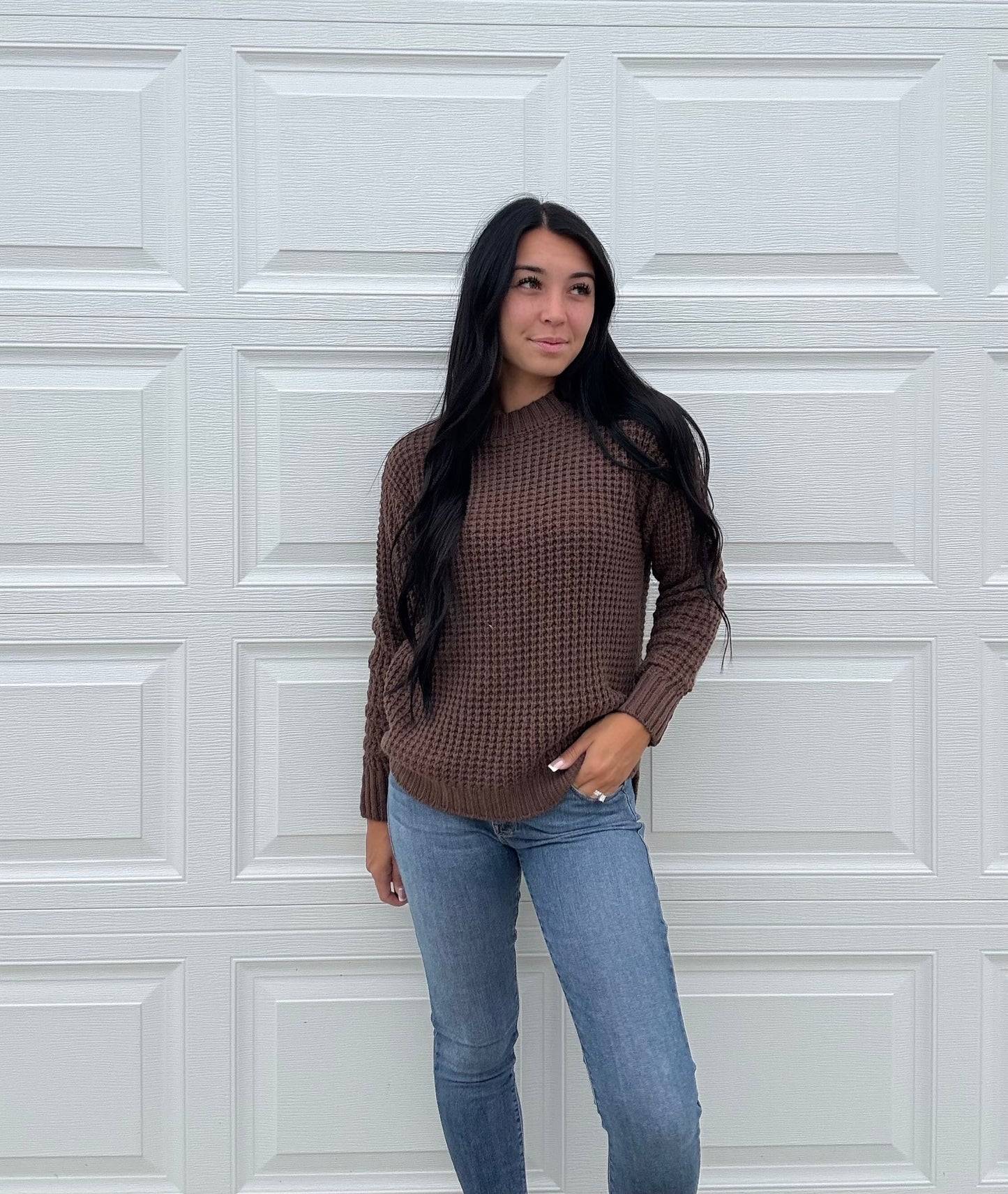Promise Me Sweater In Brown