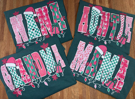 Christmas Grandma Comfort Color Tee