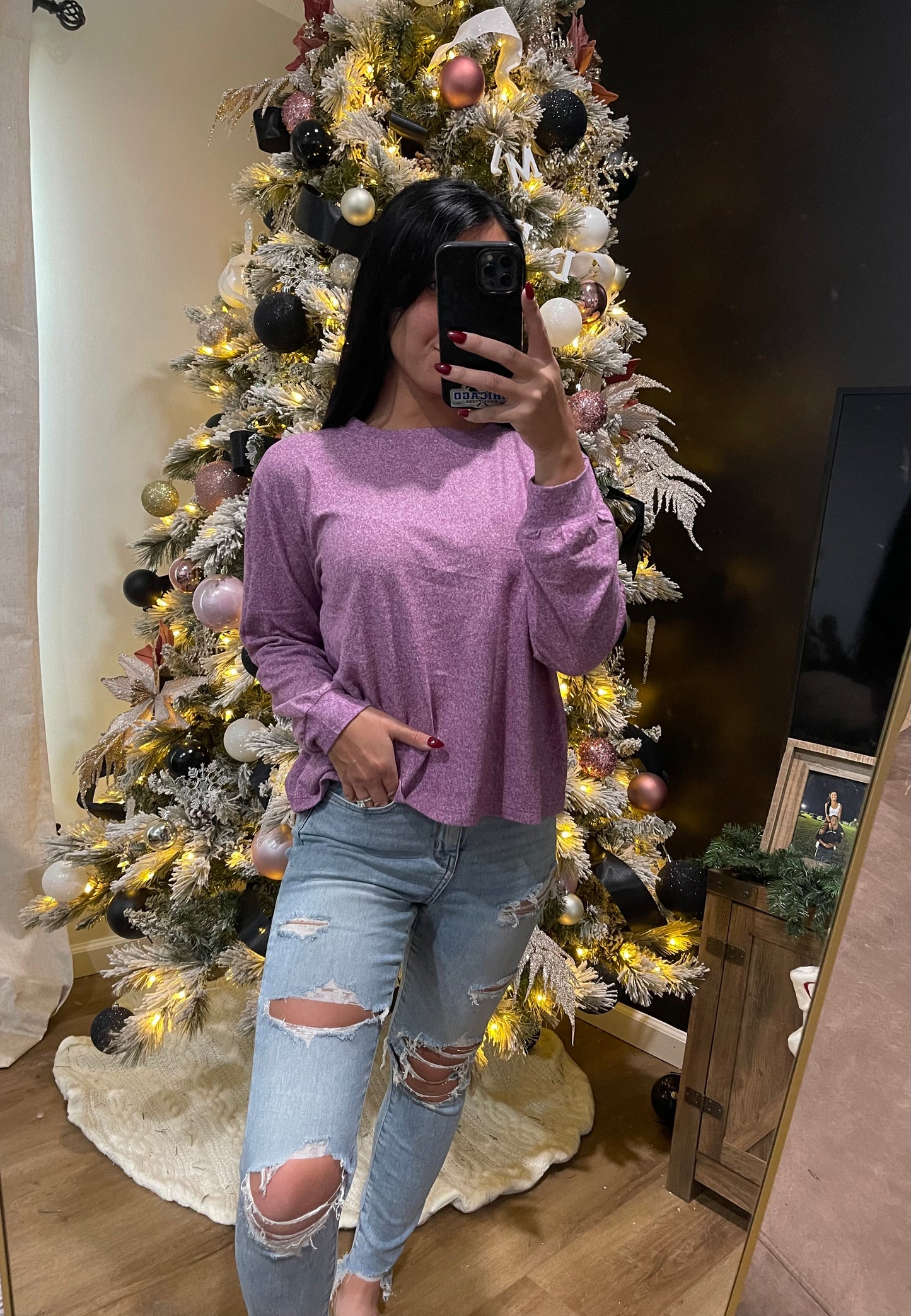 Rylie Long Sleeve in Plum