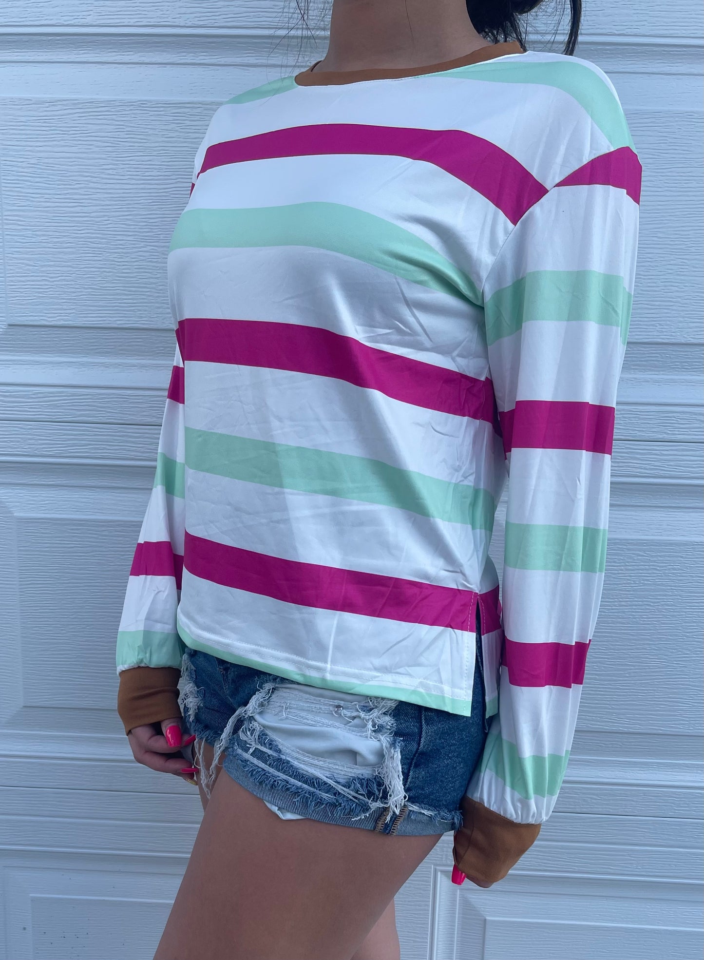 Multi-Color Stripped Long Sleeve