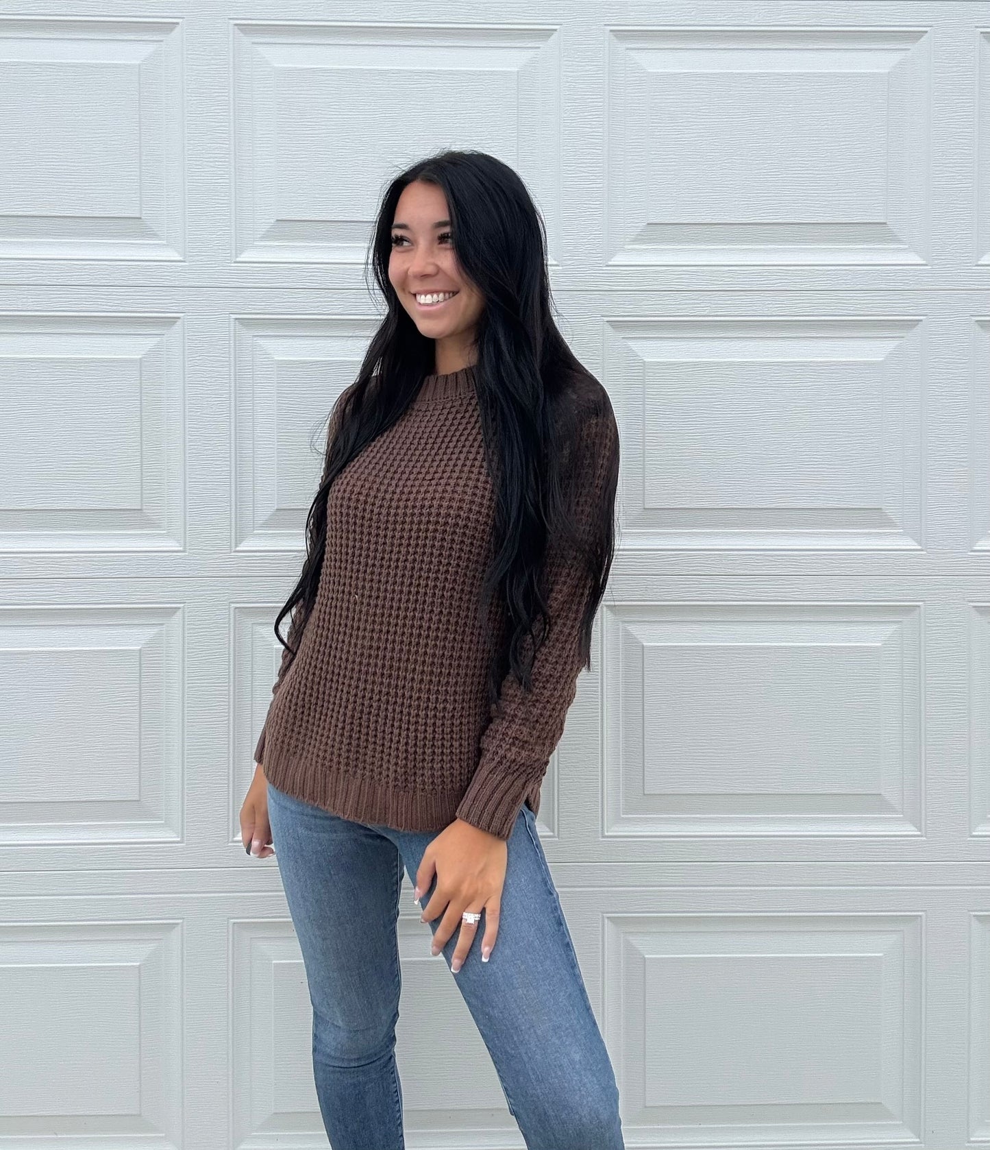 Promise Me Sweater In Brown