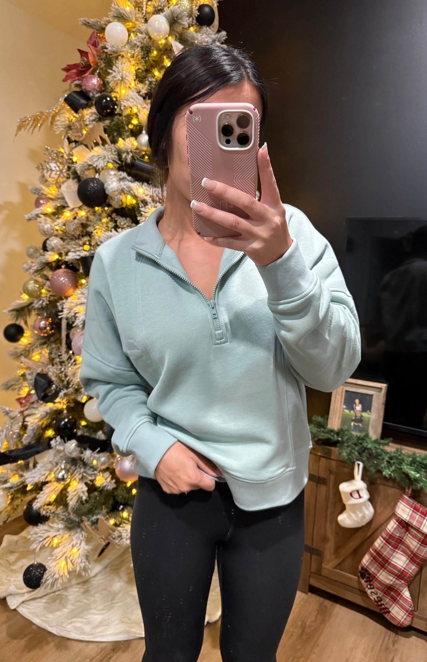 Vintage Blue Quarter Zip