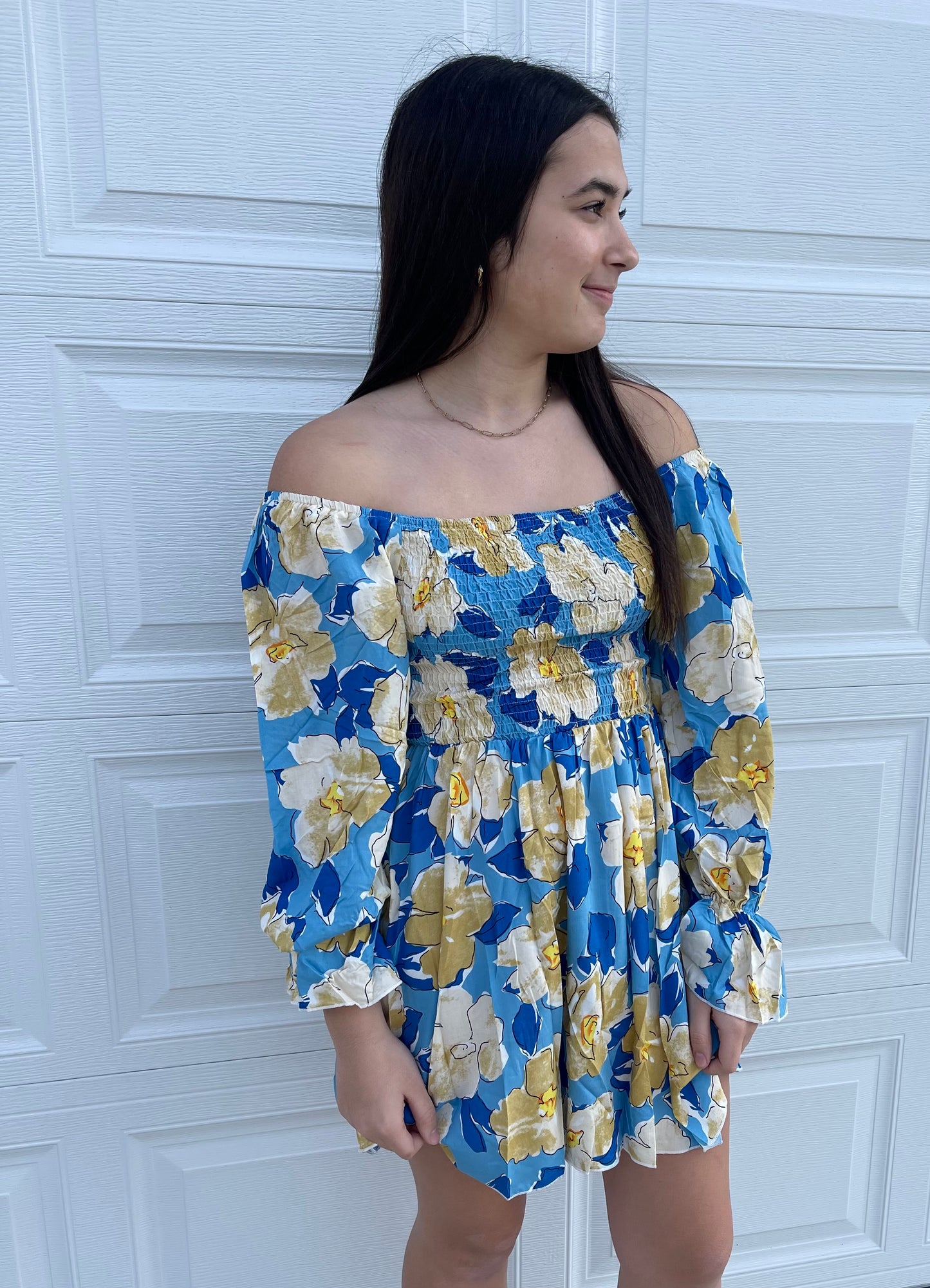 Blue Floral Dress