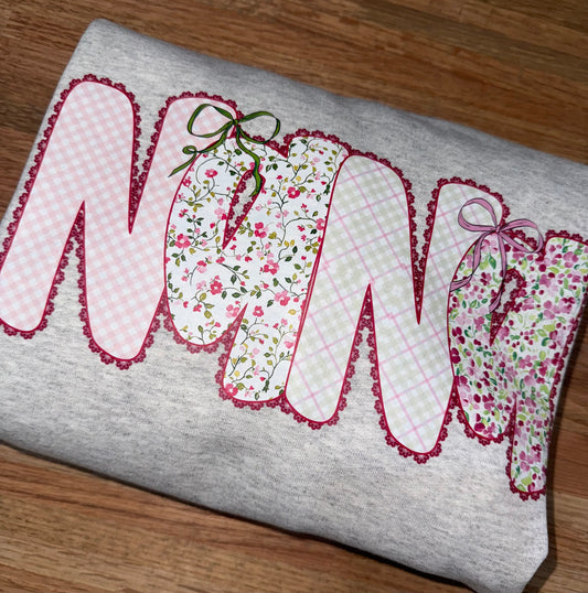 Floral Nana Crewneck