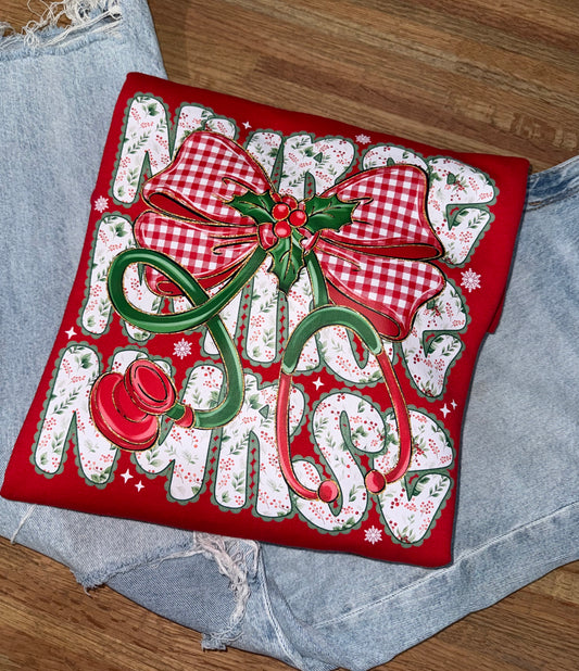 Christmas Nurse Crewneck