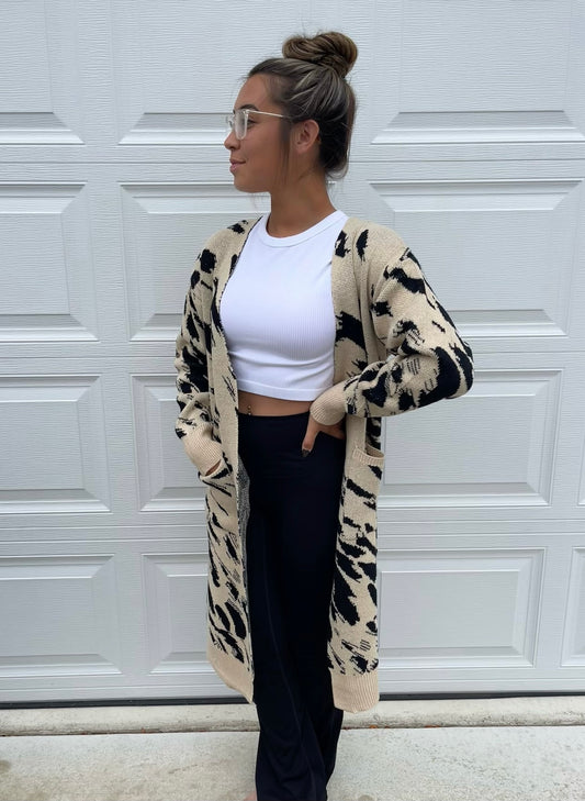 Harper Animal Print Cardigan