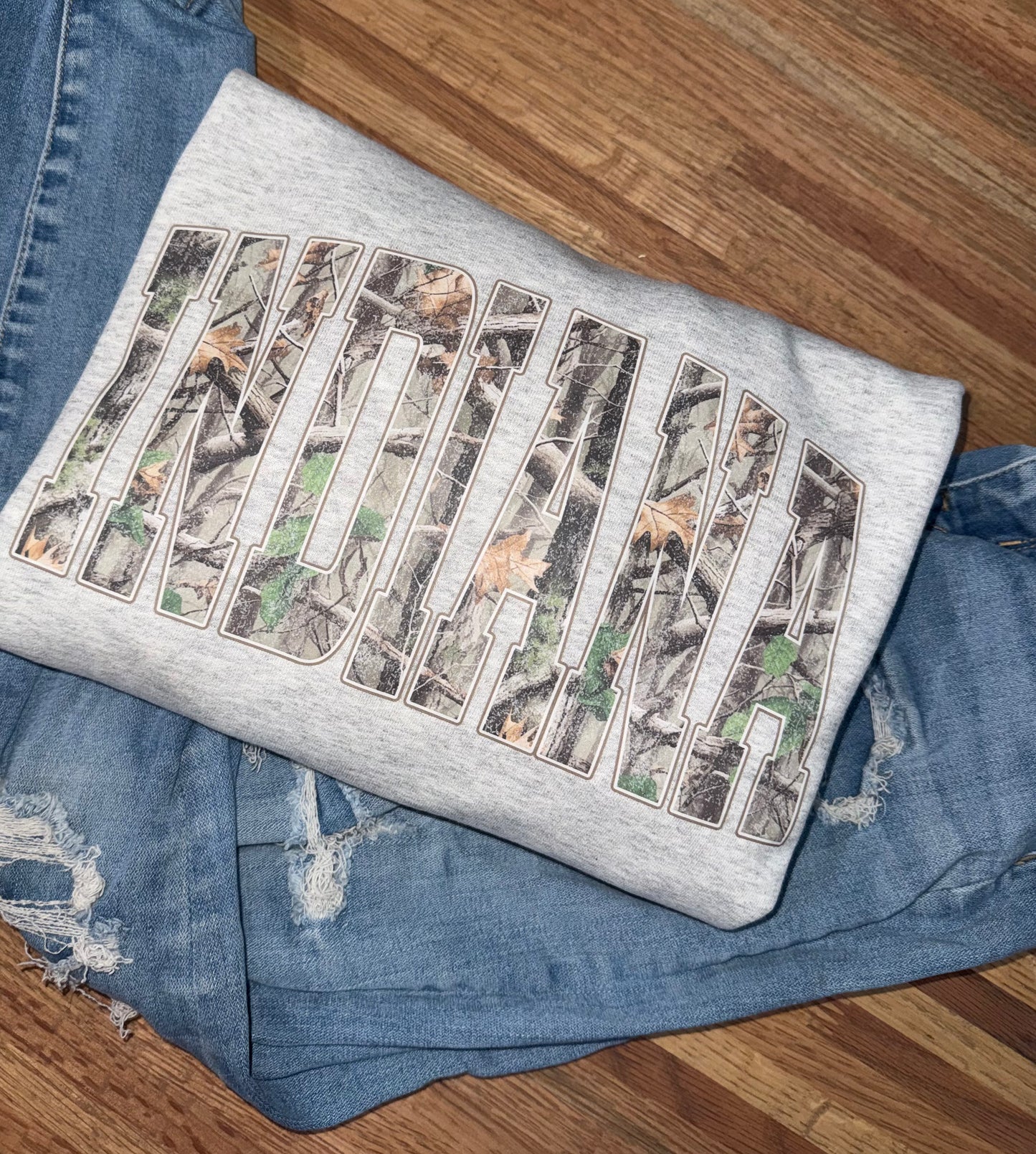 Camo Indiana Crewneck