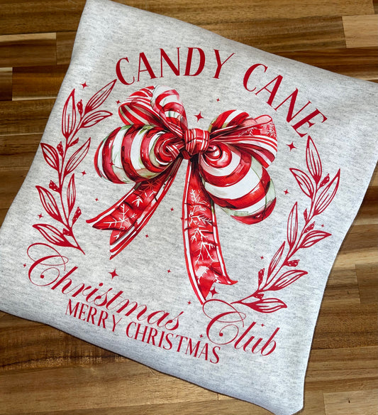 Candy Cane Christmas Club Crewneck